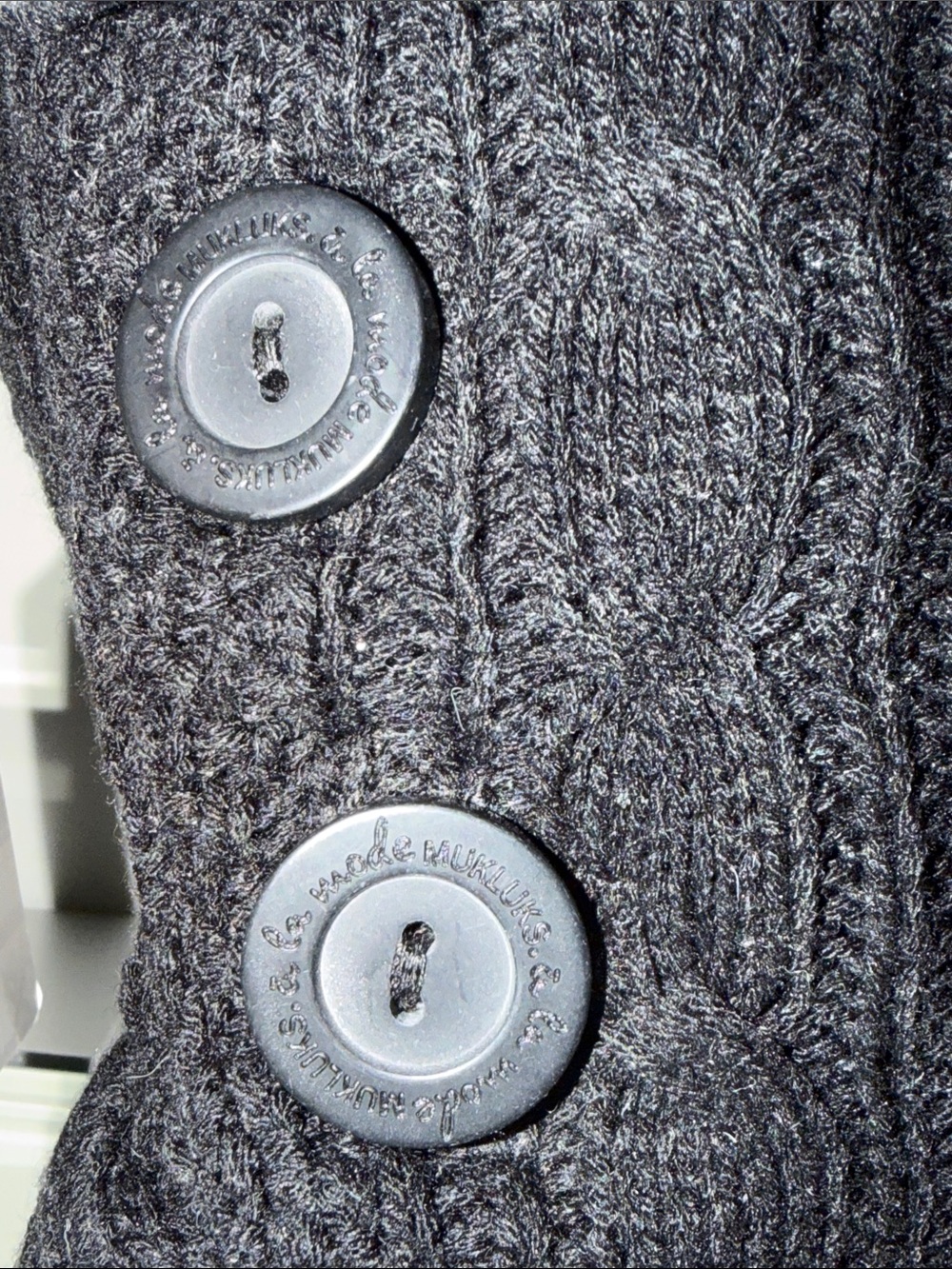🆕 MUK LUKS À La Mode Sweater Boots Women’s Size 9 Black Knit High Slipper Boot - Picture 3 of 13